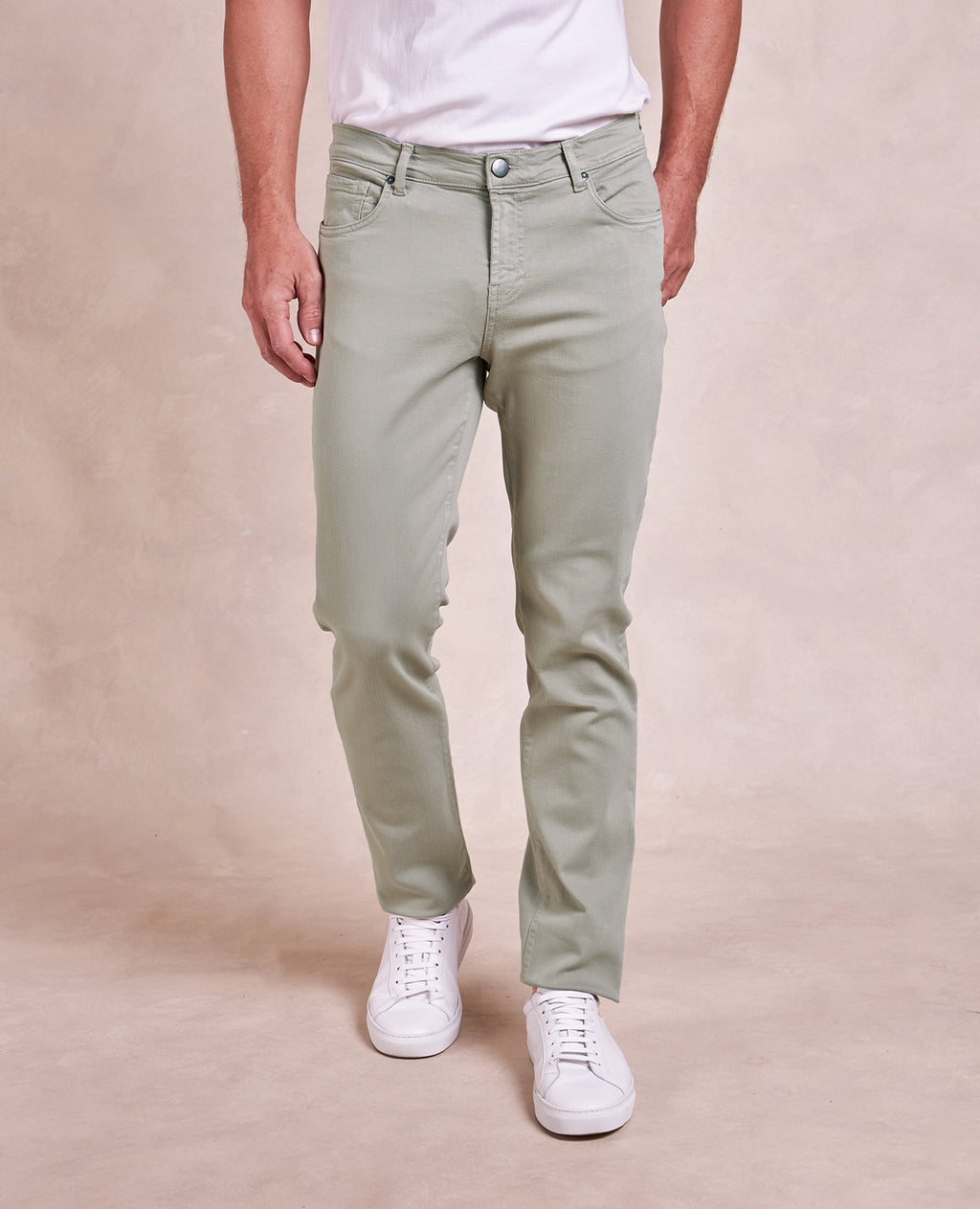 R51 Pant - French Twill Stretch 5-Pocket - Light Moss